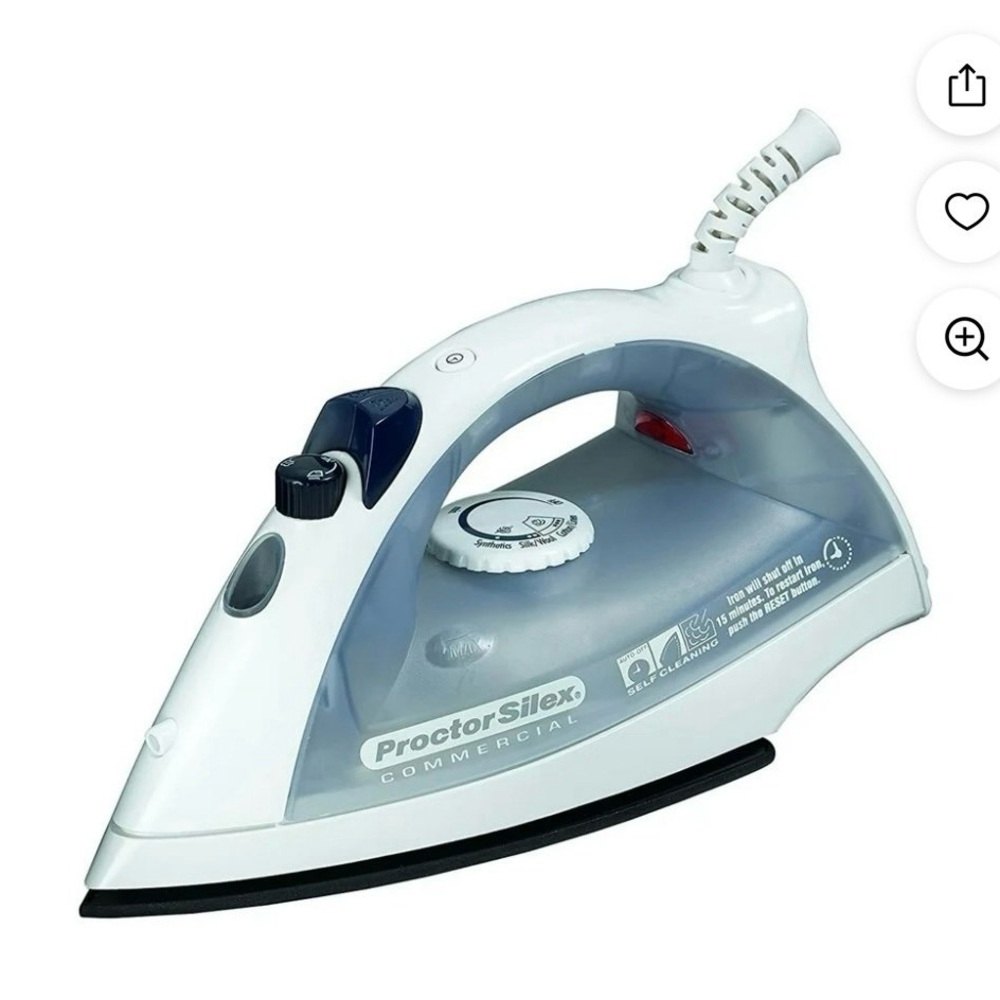 Proctor Silex Commercial 17515 Lightweight Hospitality Nonstick Iron